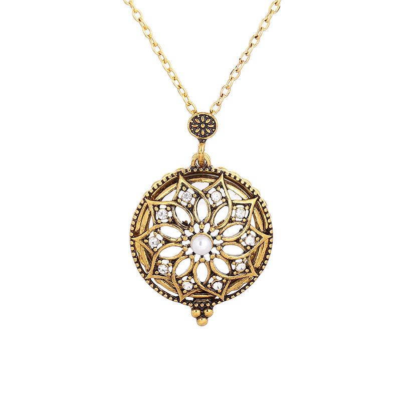 Fashion personality magnifying glass necklace creative retro animal pendant jewelry