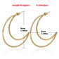Jewelry Retro Geometric Hollow Crescent Earrings Female Exaggerated Big Moon Metal Earrings Earrings