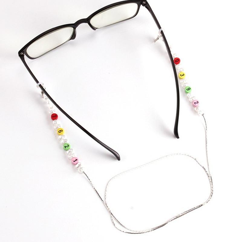 ins glasses chain gravel imitation pearl non-slip mask lanyard trend niche design mask chain