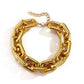 Jewelry Punk Hip Hop Square Buckle Chain Necklace Fashion Trend Geometric Single Layer Necklace Women