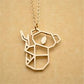 Fashion cute two-color mini bear necklace, cara bear clavicle chain female all-match alloy animal clavicle chain