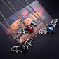 Explosive jewelry Halloween bat necklace female personality punk drip oil couple pendant male sweater chain jewelry