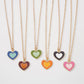 N9535 Double Layer Clavicle Necklace Drip Oil Heart Beads Flower Candy Color Necklace Geometric Creative Necklace