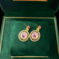 Explosive jewelry set niche light luxury earrings necklace women's fashion high-end pendant jewelry