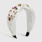 F4578 heavy industry elegant and fashionable headband palace light luxury pearl rhinestone retro cross hairpin headband