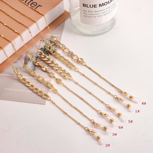 Mask hanging chain glasses hanging chain glasses chain mask chain glasses metal hanging chain metal chain