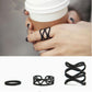 Jewelry Matte Black Fashion Hipster Knuckle Ring Index Finger Female Ring Three-piece Ring