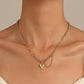 ins simple love necklace female fashion punk thick chain heart-shaped clavicle chain hip-hop sweater chain tide