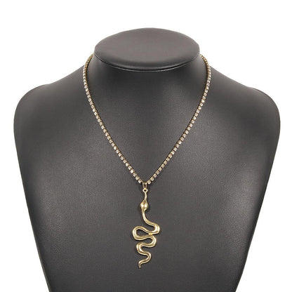 N8817 single-layer claw chain necklace exaggerated snake element necklace geometric punk hip-hop necklace female