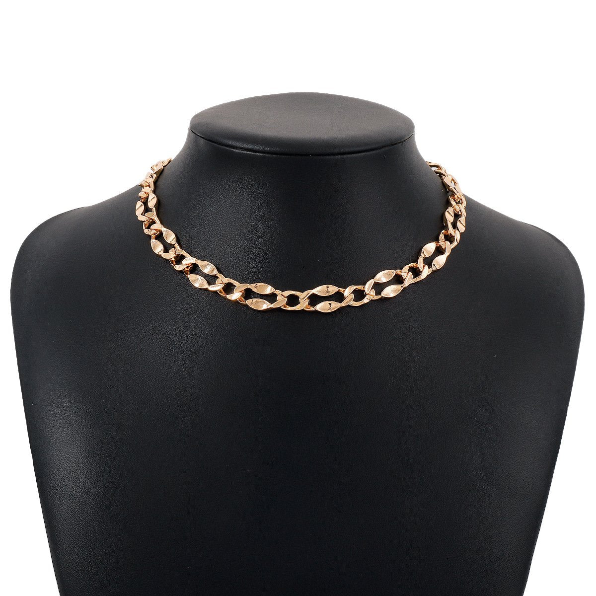 N142 trendy style street photography creative chain necklace retro personality single layer niche personality clavicle necklace