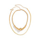 Jewelry Hip Hop Metal Snake Bone Chain Necklace Trend Versatile Geometric Bead Chain Necklace Women