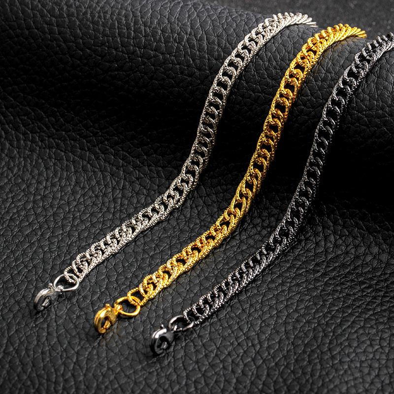 Jewelry Fashion Hiphop Hip Hop Bracelet Horsewhip Chain Stainless Steel Bracelet