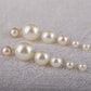 National temperament ladies elegant large string of long string pearl earrings Baroque exaggerated long earrings