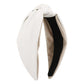 F4984 Hair Accessories French Elegant Hong Kong Retro Leather Headband Creative Flannel Fashion Headband Women