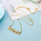 Fashion Items Jewelry Versatile Stainless Steel Pendant Cut Gold Alphabet Necklace