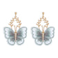 E9727 Jewelry Creative Ancient Embroidery Butterfly Earring Super Fairy Temperament Alloy Lace Earrings