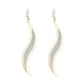 Fashion ear jewelry frosted willow leaf earrings creative alloy leaf earrings earrings