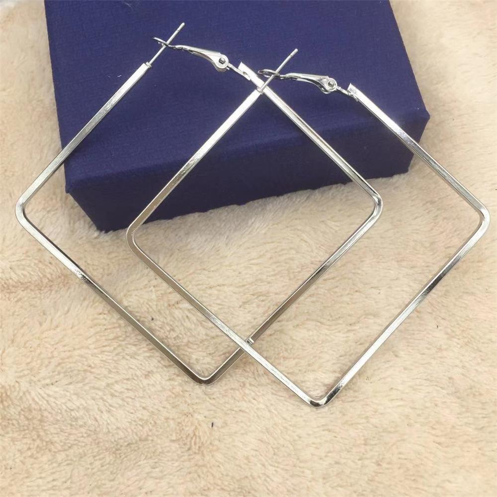 Quadrilateral Earrings Simple Geometric Earrings Female Earrings Fashion Exaggerated Earrings