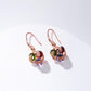 Earrings celebrity temperament micro-inlaid zircon earrings female simple color diamond car earrings