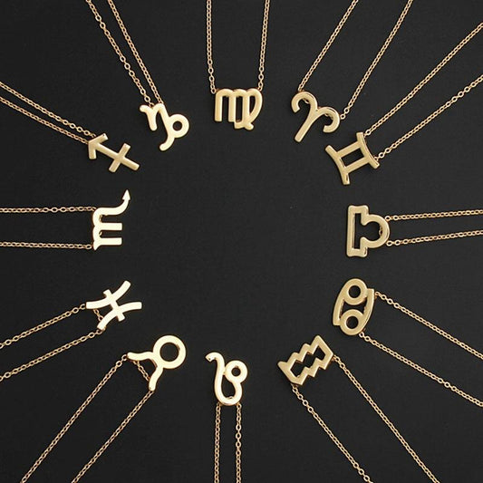 Explosive Twelve Zodiac Necklace Virgo Necklace Pendant Women's Accessories Jewelry