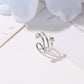 Small fresh earrings simple diamond-studded star-shaped ear clip five-pointed star ear bone clip fashion single earring without ear piercing