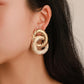 Circle Twist Earrings Geometric 8-shaped Pattern Earrings Female Distribution Earrings Jewelry