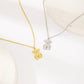 Stainless steel non-fading bear necklace female hip-hop simple titanium steel clavicle chain