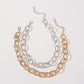2N7145 Necklace Exaggerated Metal Thick Chain Short Necklace Necklace Clavicle Chain Atmospheric Fashion Versatile