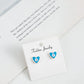 Jewelry custom mini heart-shaped devil's eye earrings earrings earrings high-end niche earrings