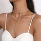 N1393 Jewelry Simple Twist Chain Long Exaggerated Necklace Hip Hop Small Retro Necklace Women