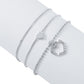 A166 Jewelry Heart Micro-inlaid Multi-layer Fashion Anklet Beach Vacation Simple Small Footwear