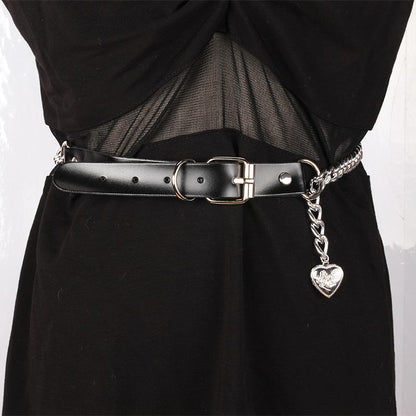 Original Fashion Belt Metal Chain Love Waist Chain Accessories Female Ins Trendy Hip-Hop Spice Girls Matching Dresses