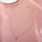 Dongdaemun love clavicle chain design feeling zircon arrow piercing heart necklace simple temperament net red necklace