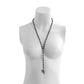 Jewelry Creative Elf Butterfly Pendant Necklace Simple Black Bead Handmade Chain Necklace