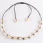 Fashion jewelry non-mainstream personality shell necklace cotton thread female workers wear shell necklace clavicle chain