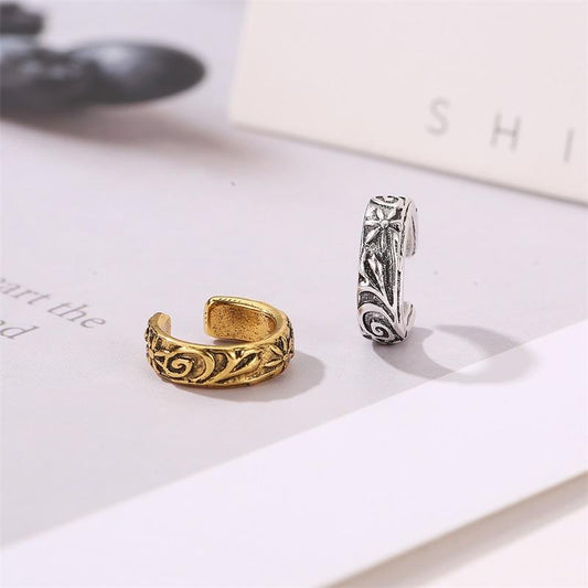 Fashion earrings ethnic simple metal pattern ear bone clip personality retro male and female ear clip