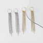 E1437 Temperament Tassel Earrings Circle Rhinestone Claw Chain Personality Earrings Street Photography Banquet Show Earrings