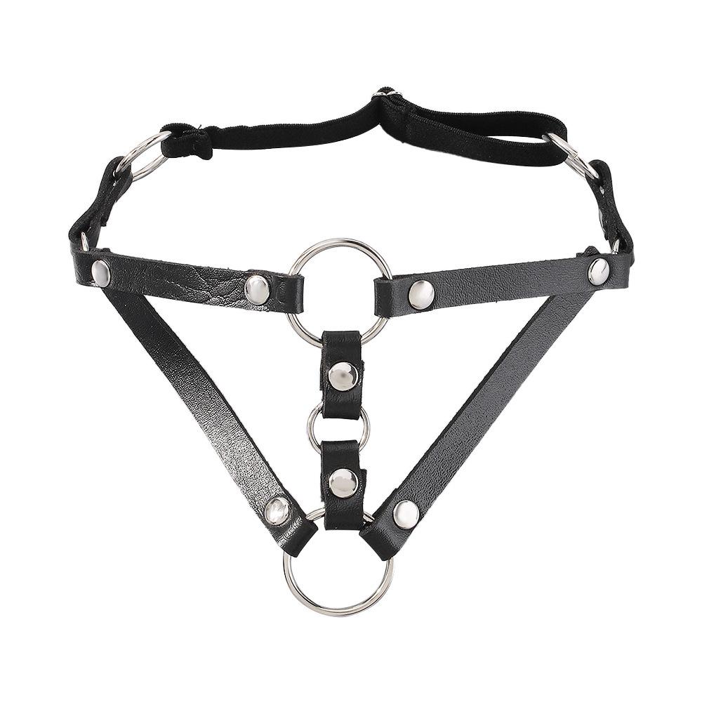 C256 Jewelry Harajuku Exaggerated Leather Leg Ring Trendy Cool Street Dance Night Hip Hop Personality Leg Decoration