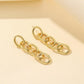 Dongdaemun personalized tassel earrings ins simple O-shaped chain exaggerated lady trendy hip-hop earrings