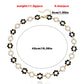 Jewelry small fresh black and white gradient small daisy imitation pearl necklace female beach single-layer necklace