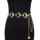 Moon metal waist chain women's sun decoration with dress ins trend simple and versatile chain waist accessories