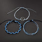Vintage Charm Bracelet Surf Navy Woven Three-Piece Bracelet Jewelry