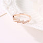 Jewelry Creative Irregular Geometric Zircon Lightning Open Ring Hand Jewelry