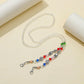 Mask Lanyard Necklace Fashion Transparent Faceted Beads Retro Mix and Match Color Beads Anti-lost Mask Chain