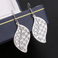 Indian Baroque Retro Hollow Leaf Ladies Earrings Multilayer Frosted Earrings