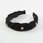 F558 Internet celebrity high skull top winding headband French retro elegant temperament light luxury rhinestone butterfly headband