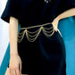 Jewelry personality fashion sexy body chain female multi-layer metal chain tassel pendant waist chain