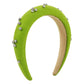 F5198 jewelry personalized creative woolen temperament high skull headband solid color rhinestone elegant headband
