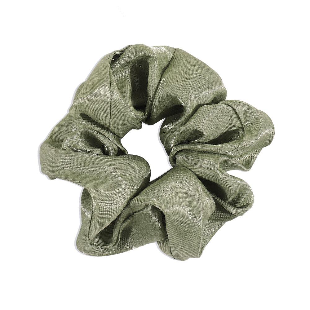 F3978 French Mori style solid color hair ring retro light silk surface simple net red hair accessories candy color elastic head rope