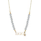 Simple Letter Lucky Necklace Fashion Shaped Gourd Pearl Necklace Accessories